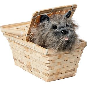 Dorothy’s Toto in a basket costume accessory